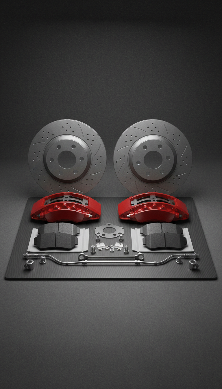 Brake Service Kit With Ceramic Pads